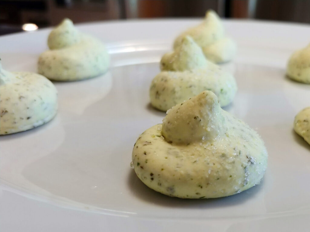 Example of Main Course Add Ons: Herb Butter recipes servings on the plate in detail shot