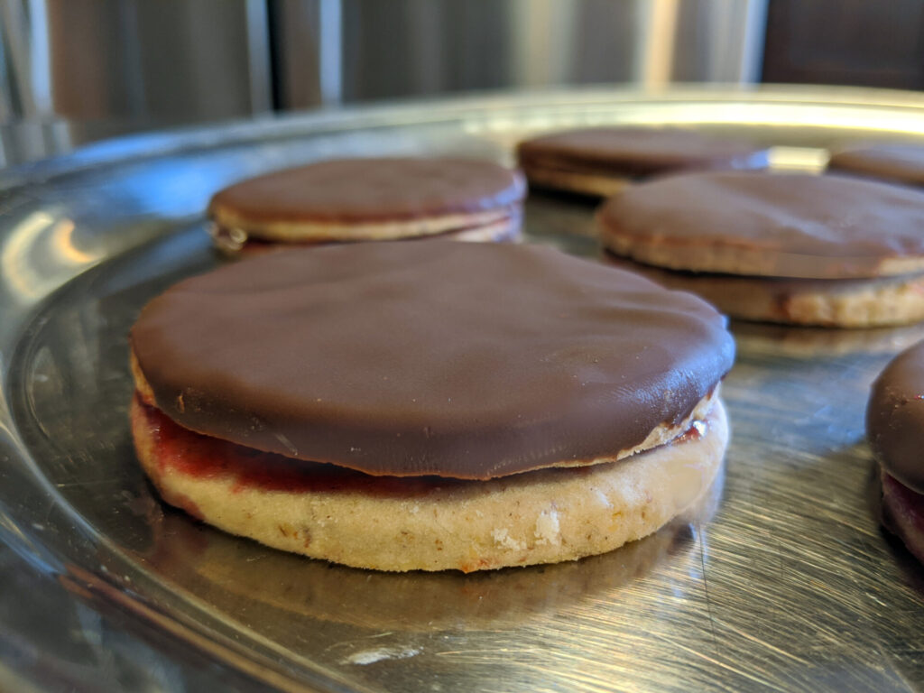 Ischel’s Cookies (Išelske Kolačky) on the silver platter