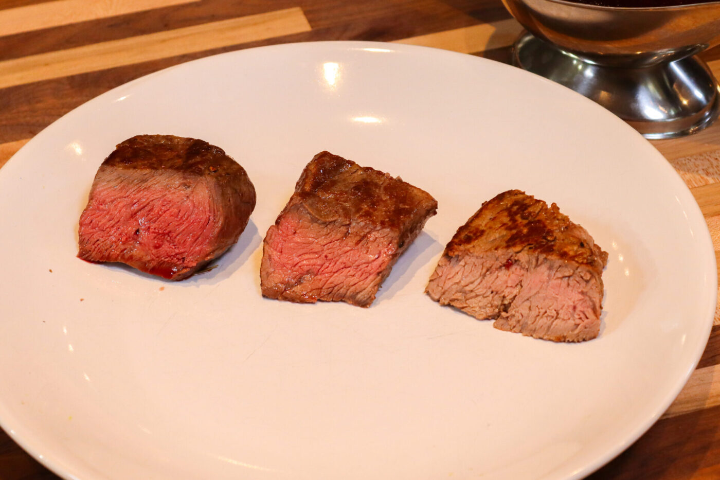 Beef Sirloin: Medium Rare, Medium and Well Done