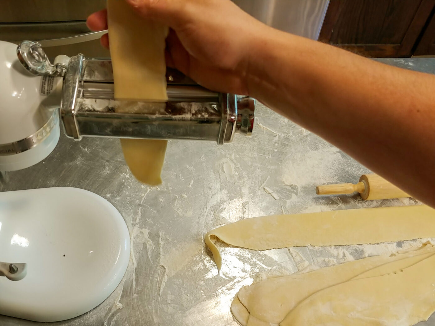 forming pasta sheet with the pasta attachement 5