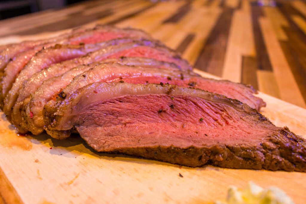 Picanha in Salt Crust medium distance side shot