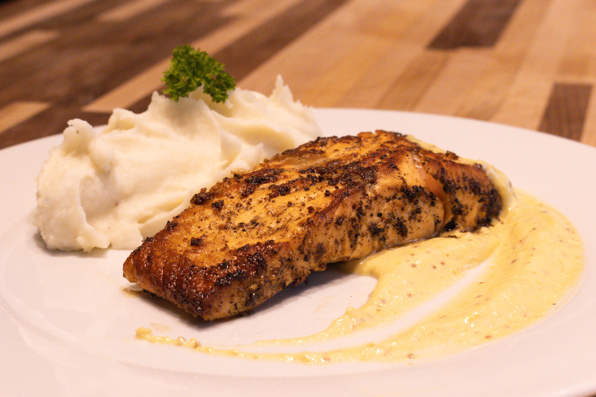 Salmon in Mustard Sauce - CookingHub