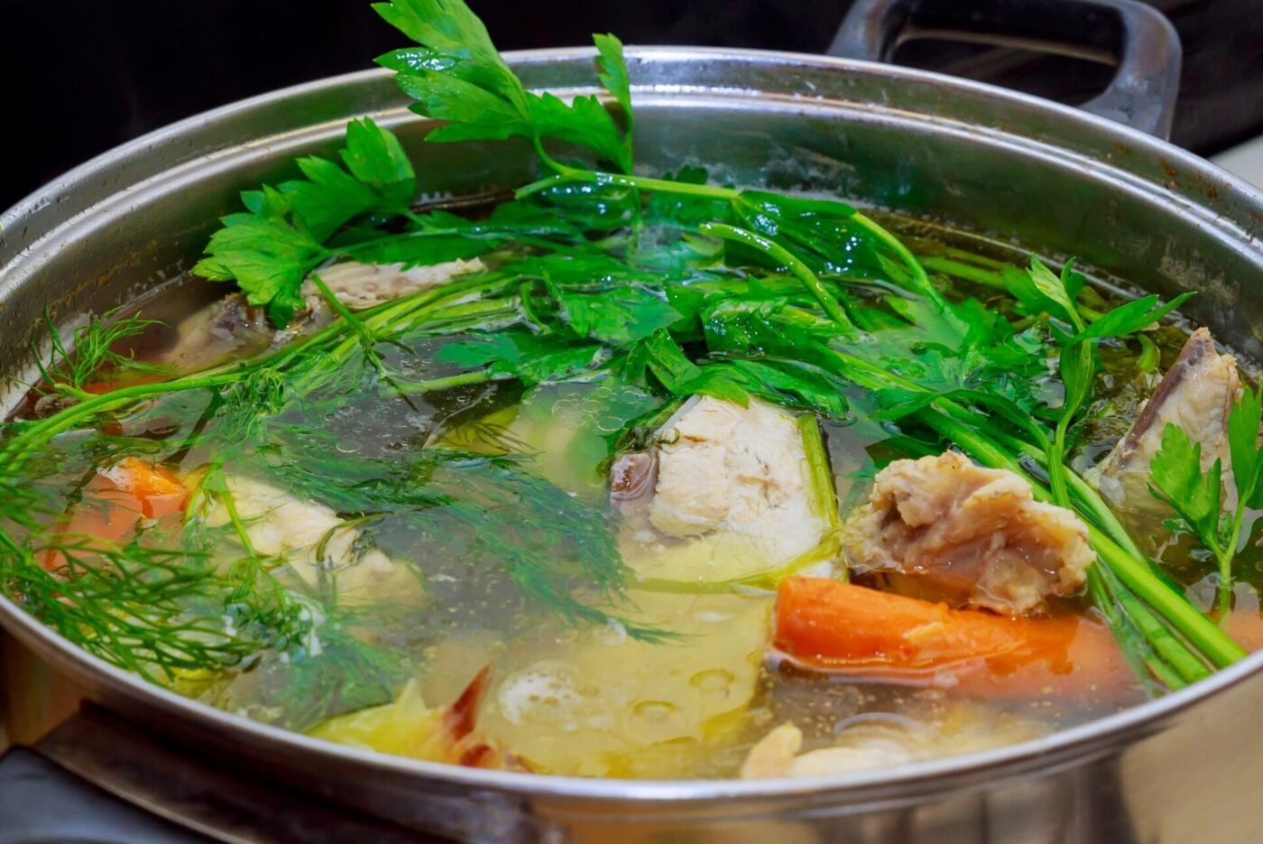 Example of Broth Soup Bases: chicken broth