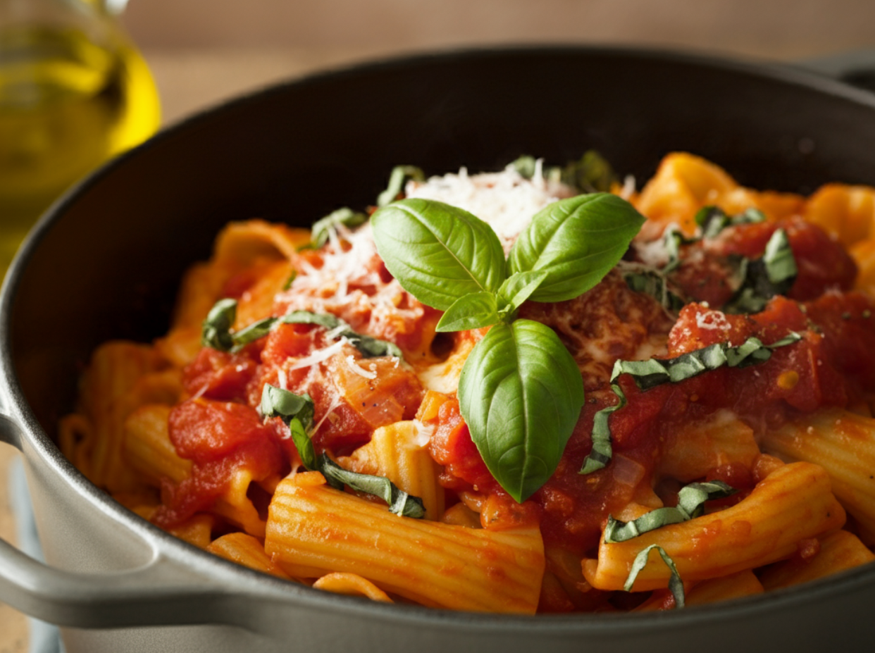 Simple One-Pot Pasta with Parmesan and Basil - CookingHub