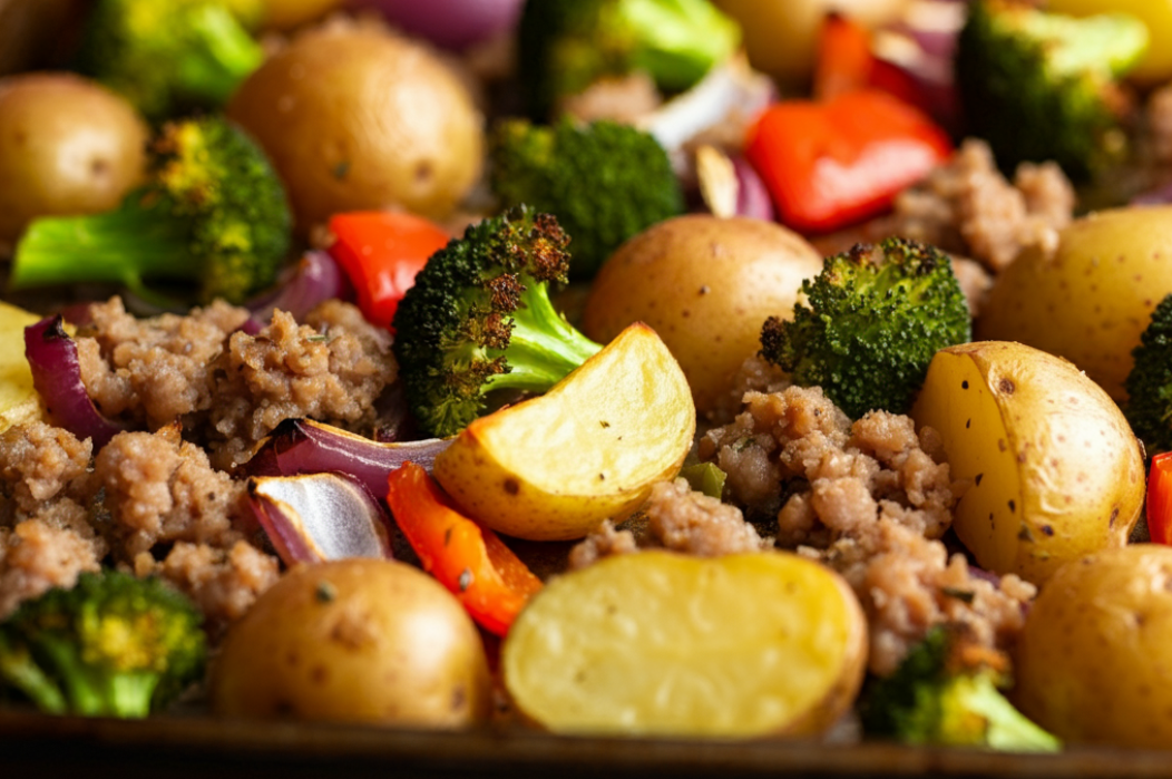 Sheet Pan Sausage and Veggies - CookingHub