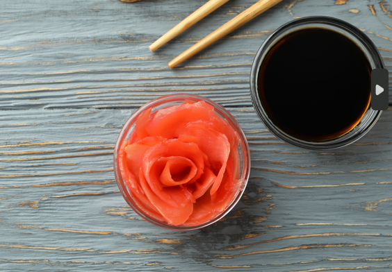 pink sushi ginger gari