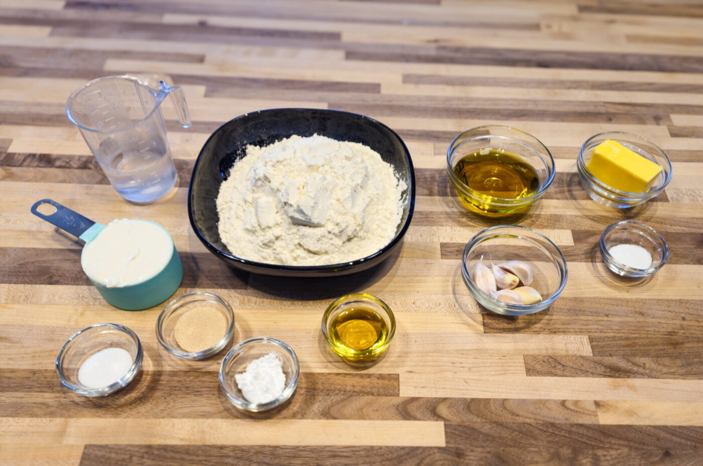 Ingredients for Garlic Naan Bread Recipe