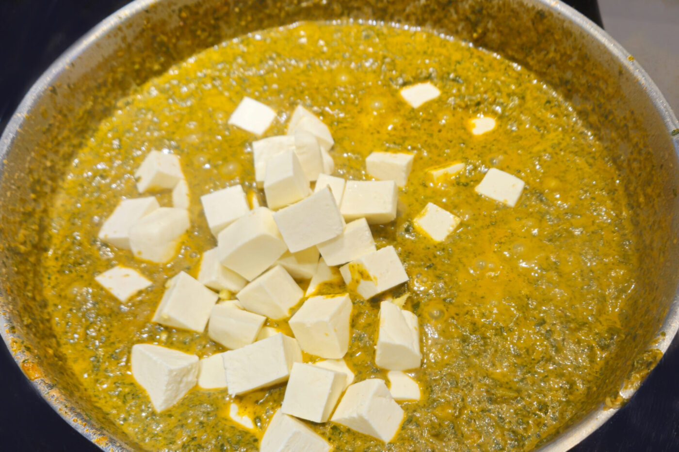 Palak Paneer steps-14
