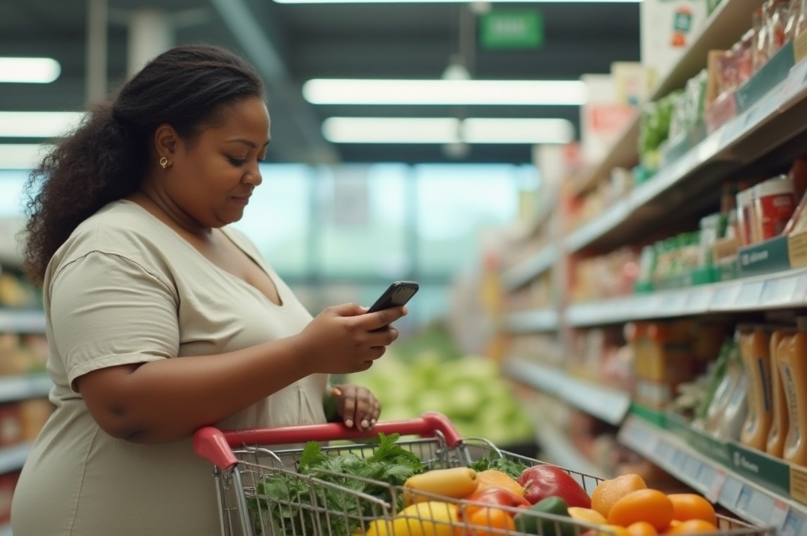 Meal Planning Basics - A person standing in a grocery store aisle