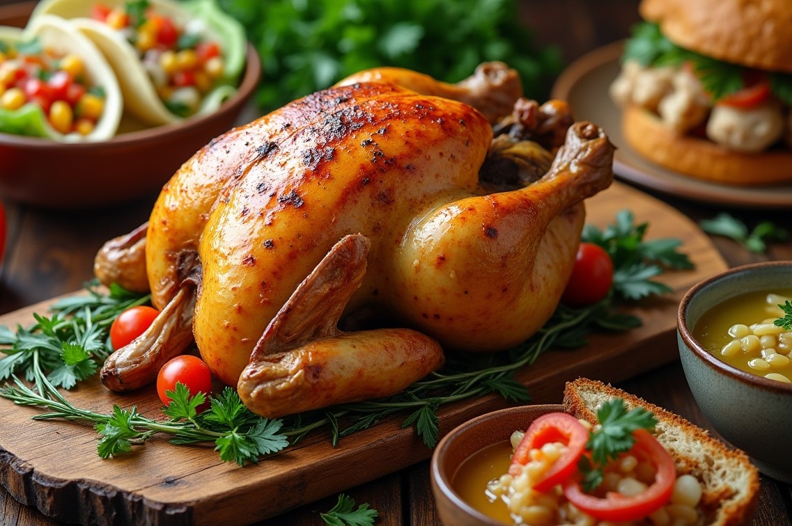 The Versatile Chicken - multiple meals that can be made just out of one chicken