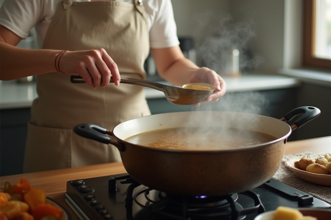 women cooking stock