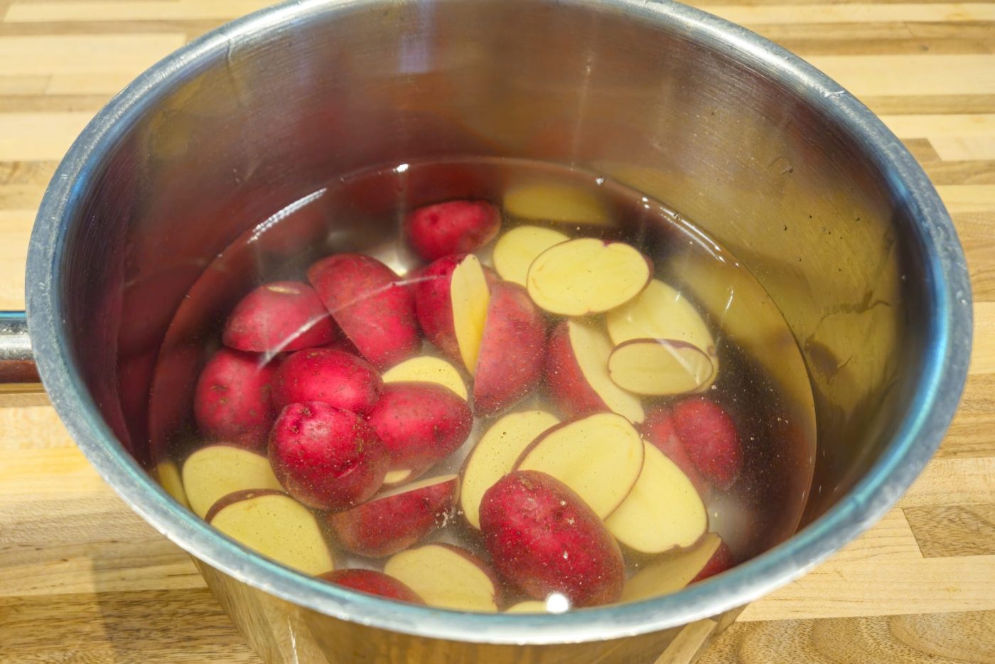 Baby Red Potatoes with Butter - steps-06