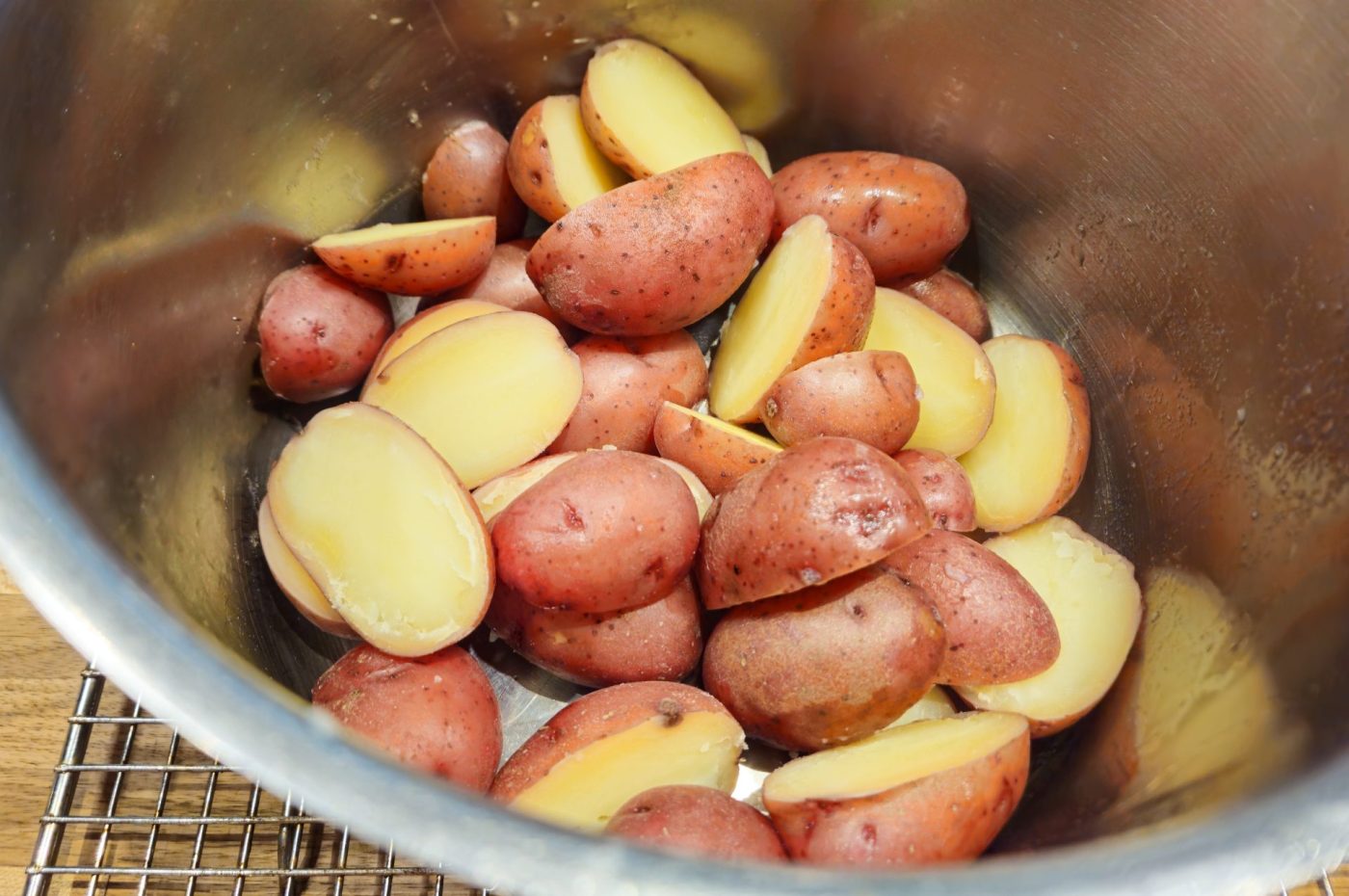 Baby Red Potatoes with Butter - steps-09