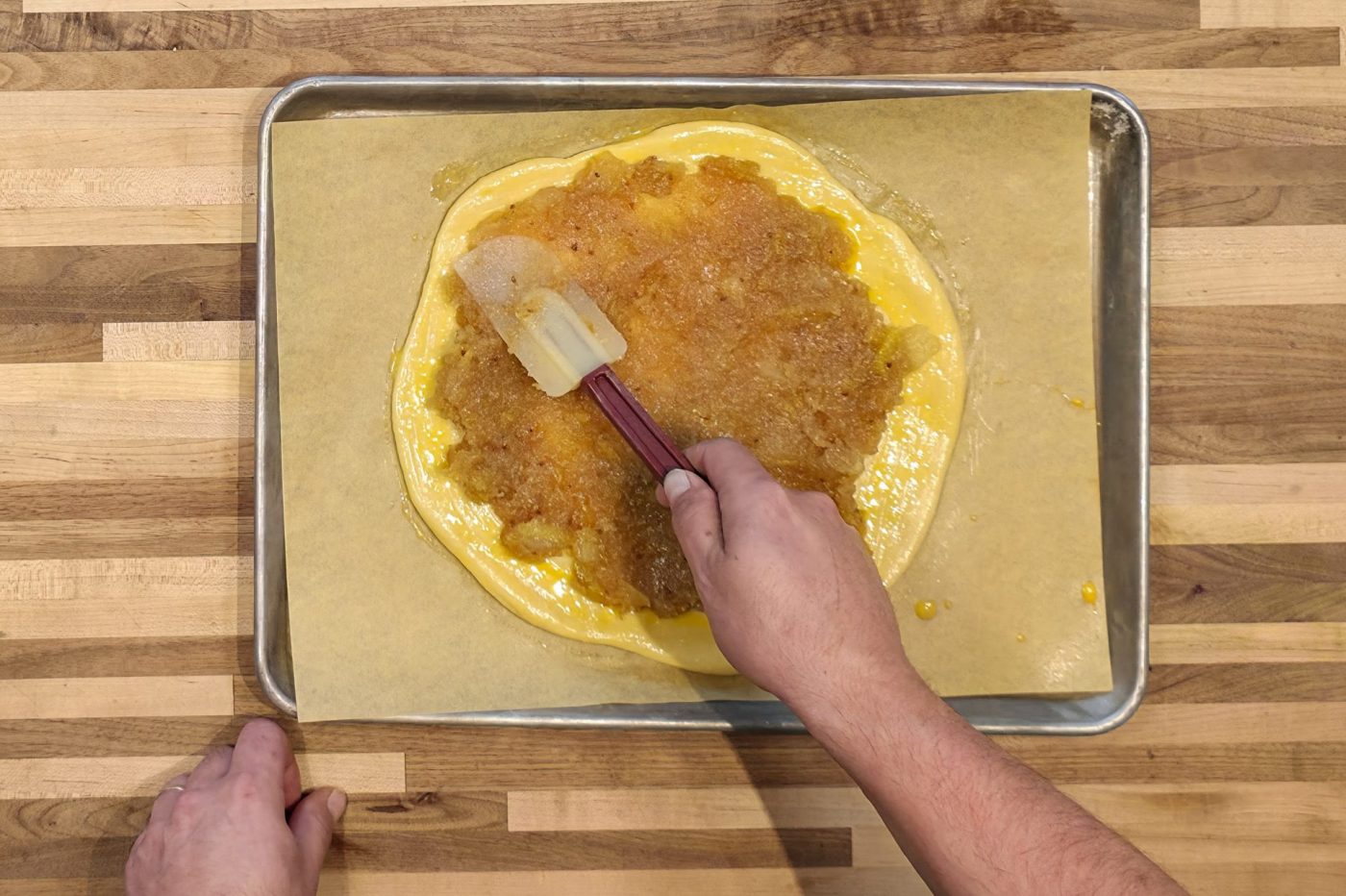 Frgal kolach with Pear - steps -09