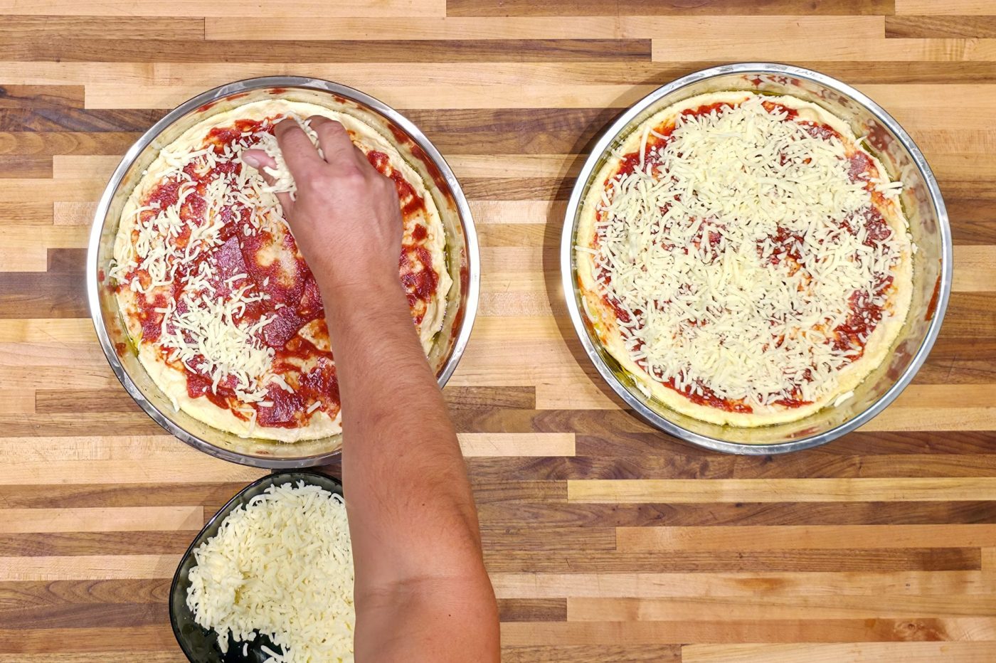 60 min. pan pizza = steps-43