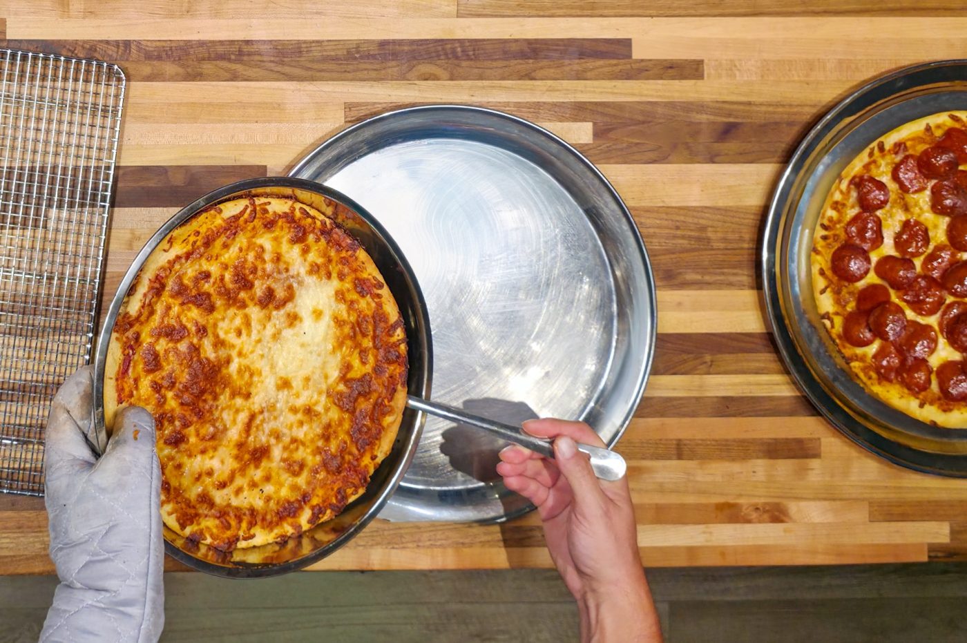 60 min. pan pizza = steps-49