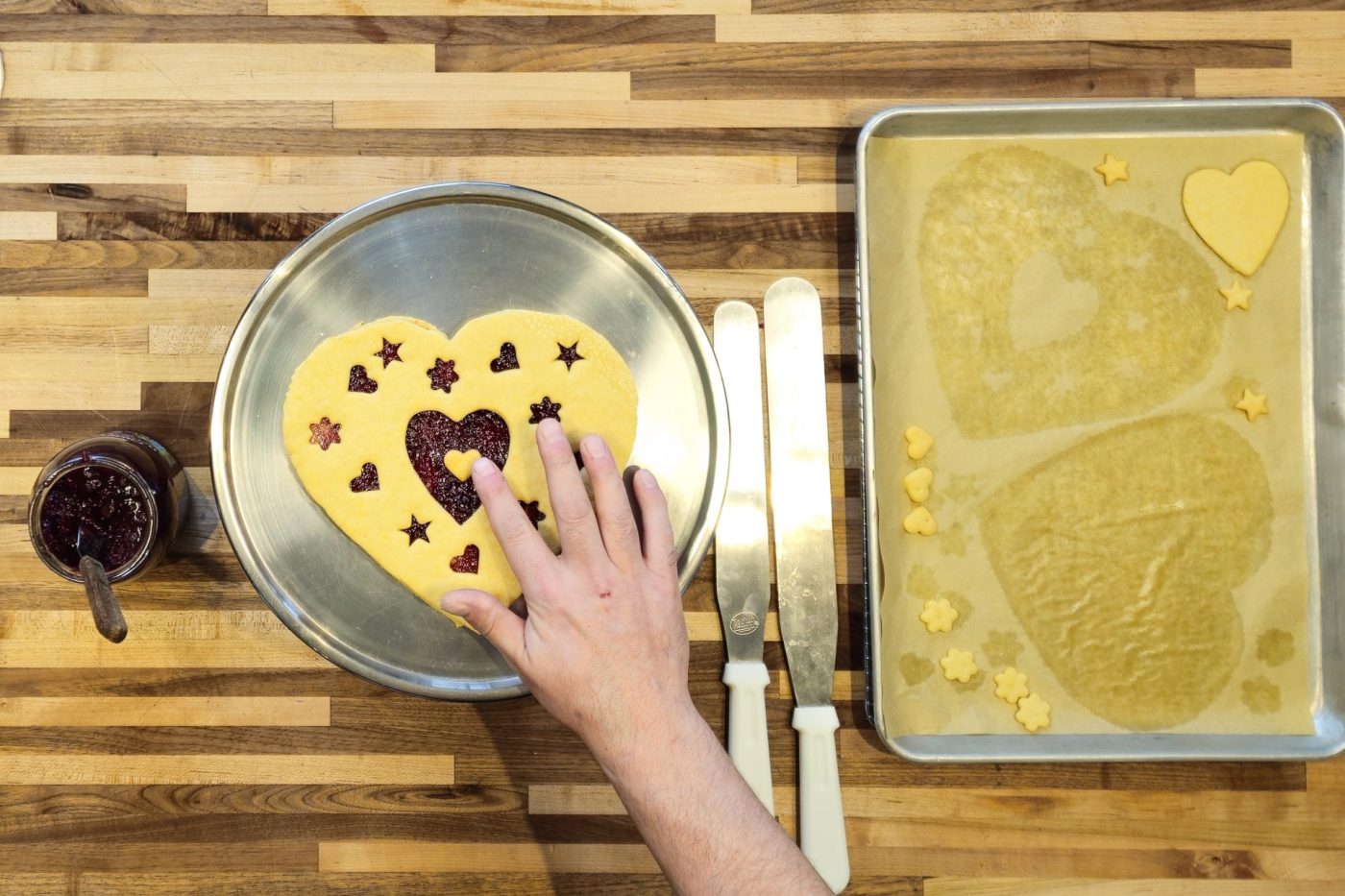 Linzer Tart Heart Steps-29