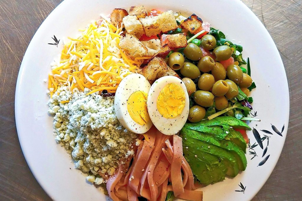 Cobb Salad in the detail top shot