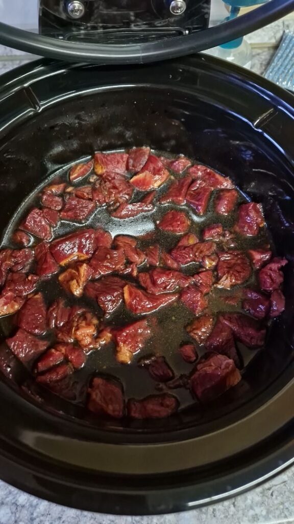 Recipe image Beef teriyaki in detail in the slow cooker