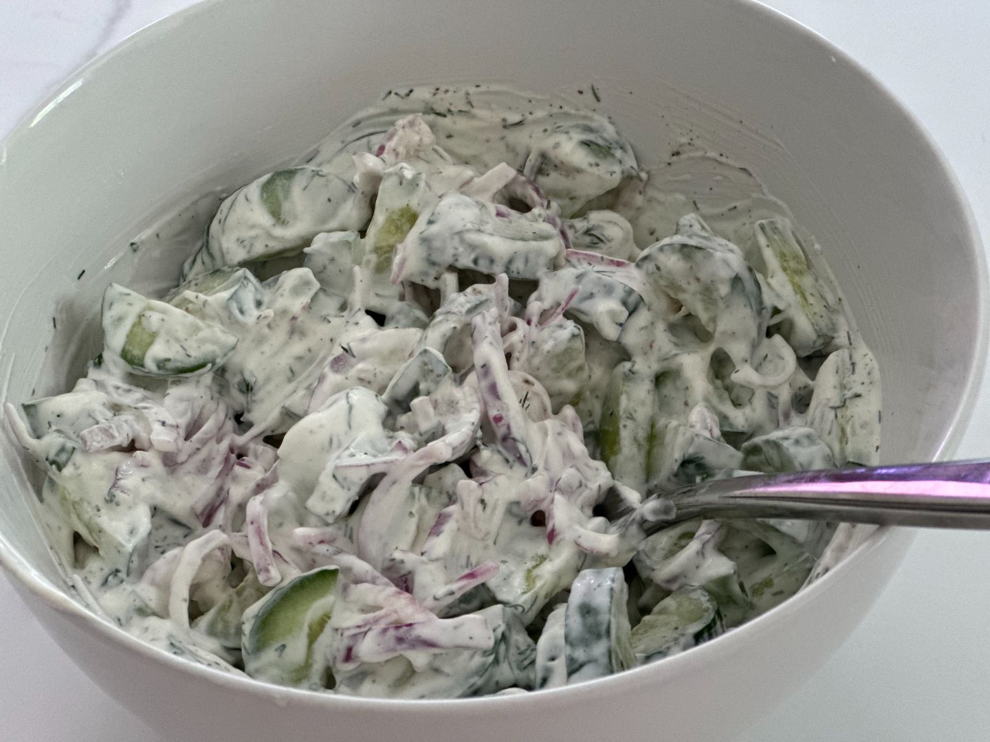 Creamy Cucumber Salad - CookingHub