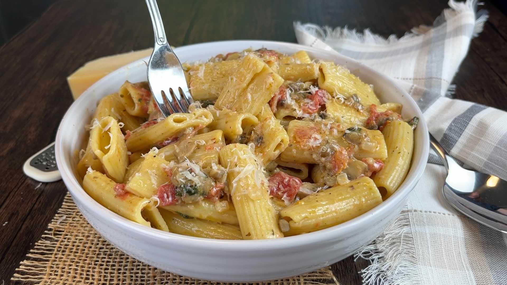 Creamy Italian Sausage Rigatoni - CookingHub