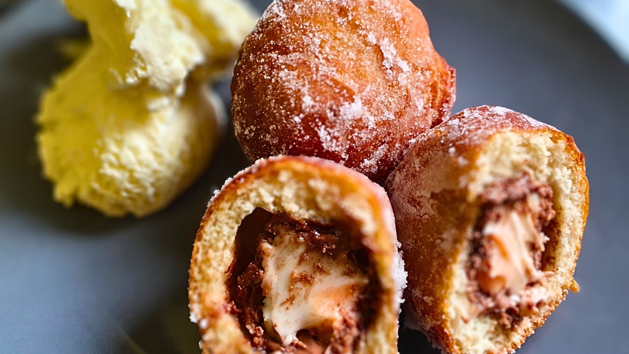 Cadbury Chocolate Creme Egg Stuffed Donuts - CookingHub
