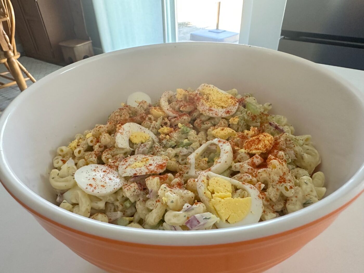Recipe image Deviled egg pasta Salad
