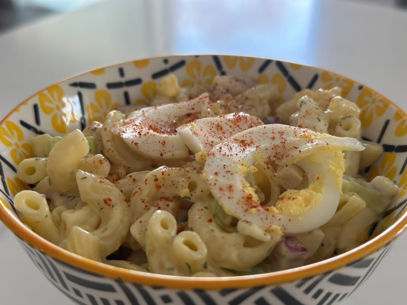 Recipe image Deviled egg pasta Salad